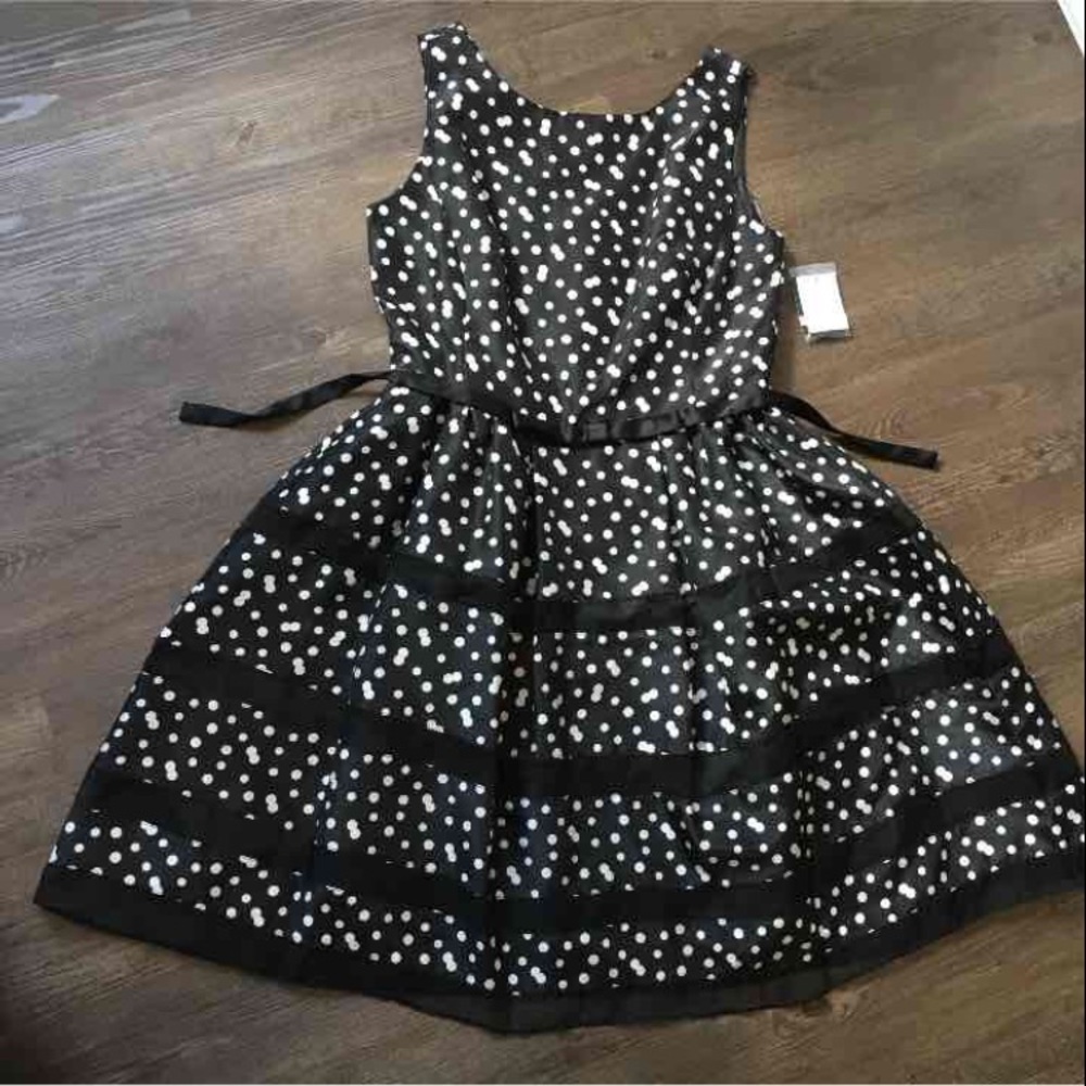 Just..Taylor polkadot dress