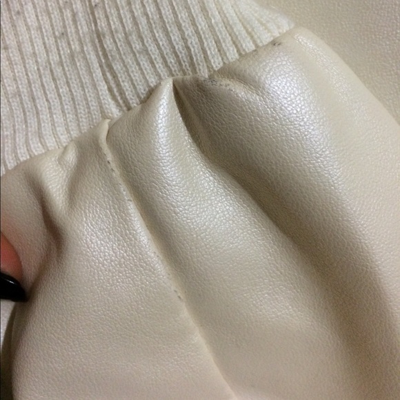 Cream pleather jacket - Picture 6 of 6