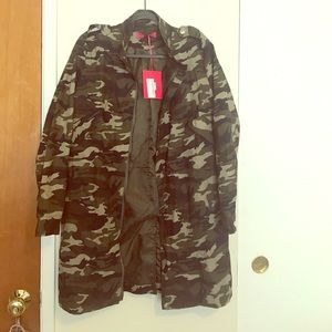 Camo longline jacket