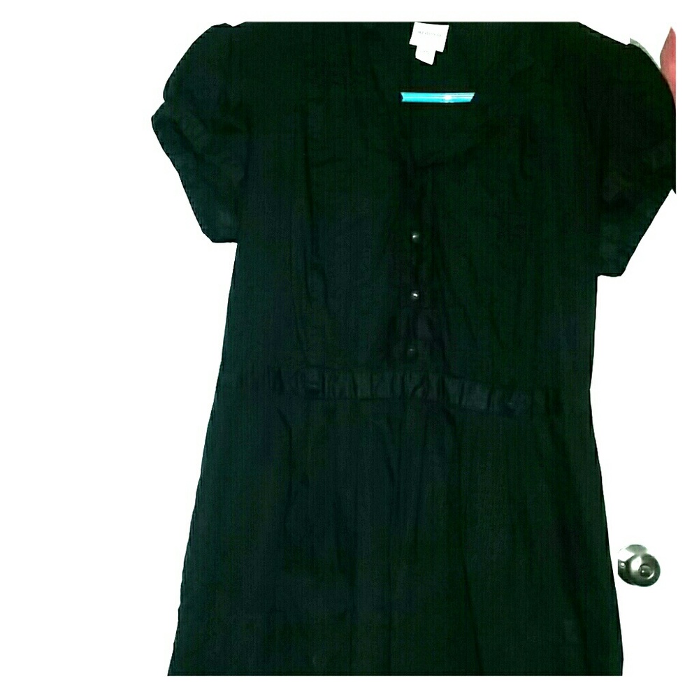 Merona blouse with ruffles down the center