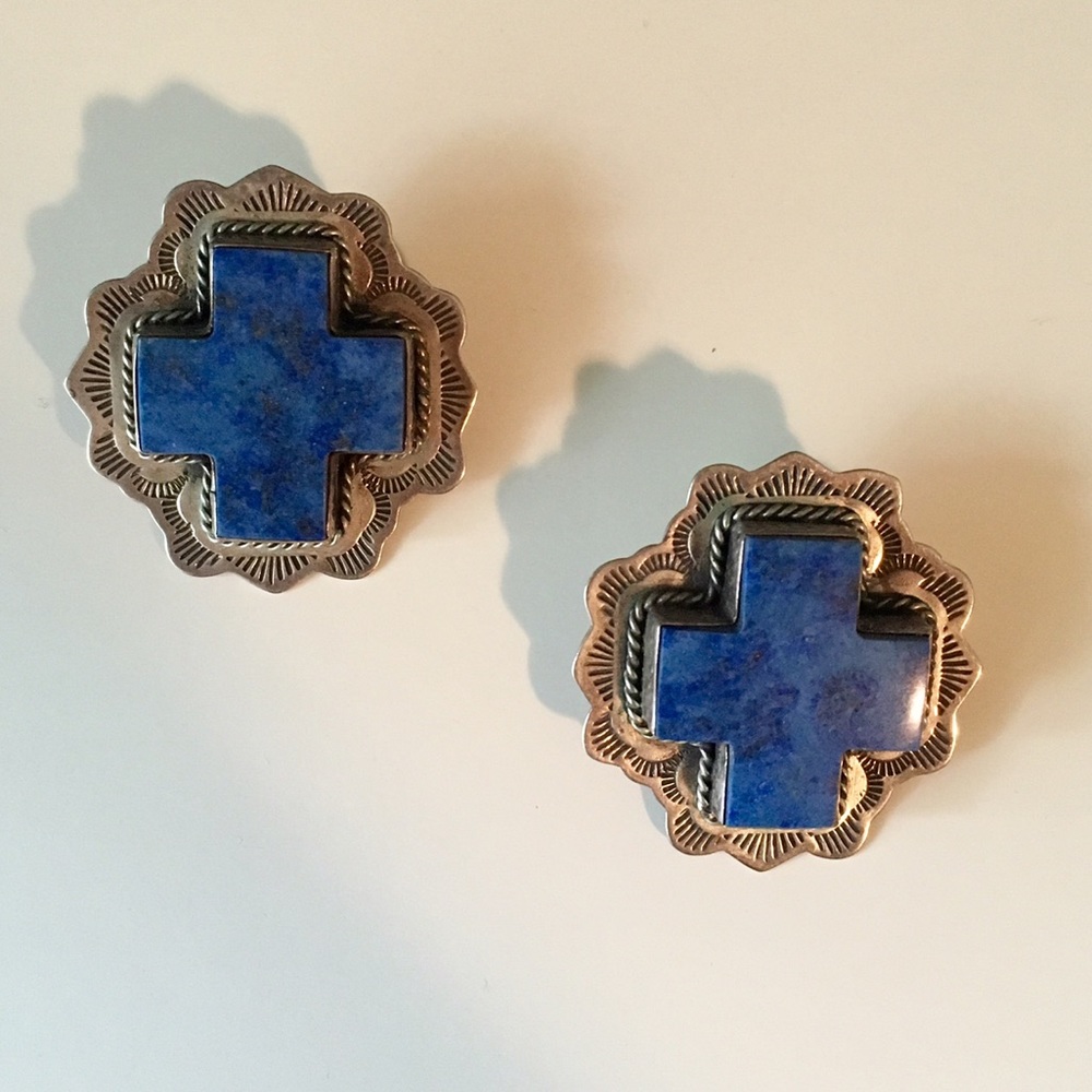 Pretty cross earrings!