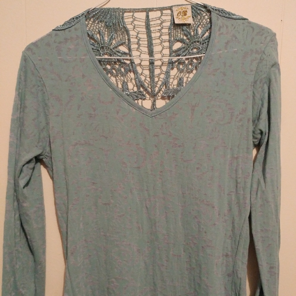 Ocean Blue Semi-Backless Top