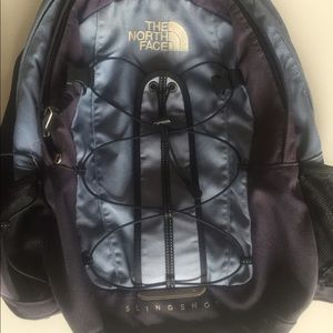 North Face Blue-Gray Slingshot Backpack
