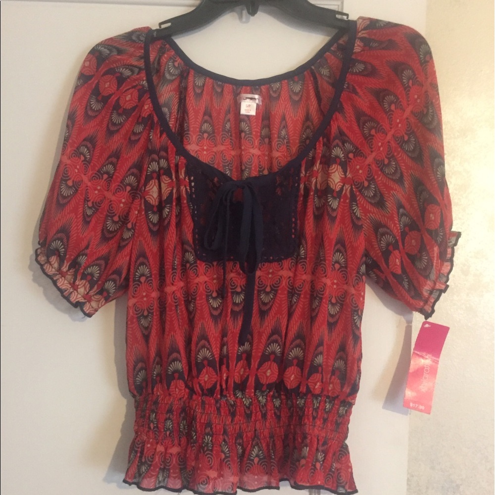 Xhilaration Sheer blouse