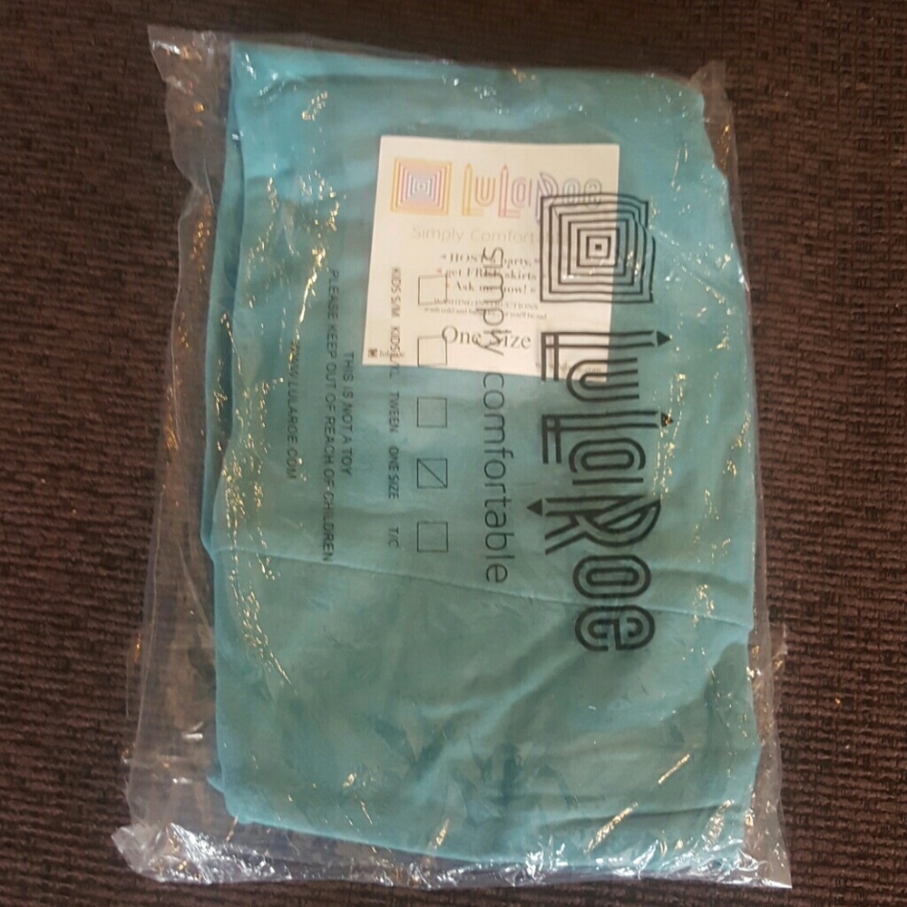 Lularoe one size teal leggings new