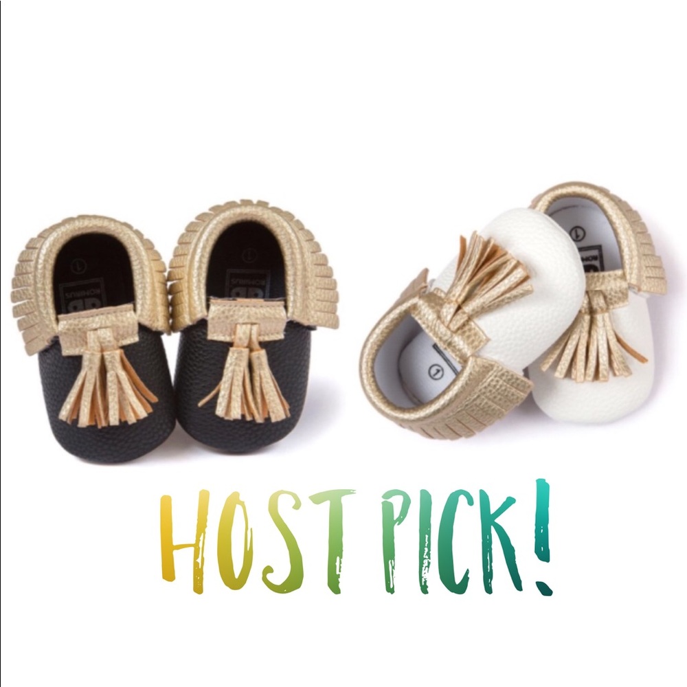 HP! Black or White Gold Moccasins
