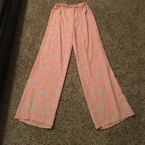 Wide leg printed palazzo pant