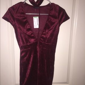 Velvet Maroon Dress