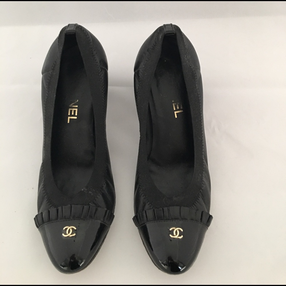 Women's Chanel Patent and Leather Heels