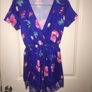 Cute blue romper