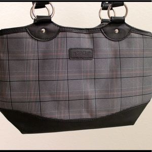 Sachi Lunch Bag gray plaid