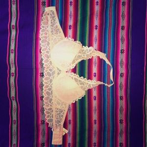Victoria's Secret pink lace halter bralette