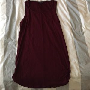 Maroon Tank Top Shirt dress (small)