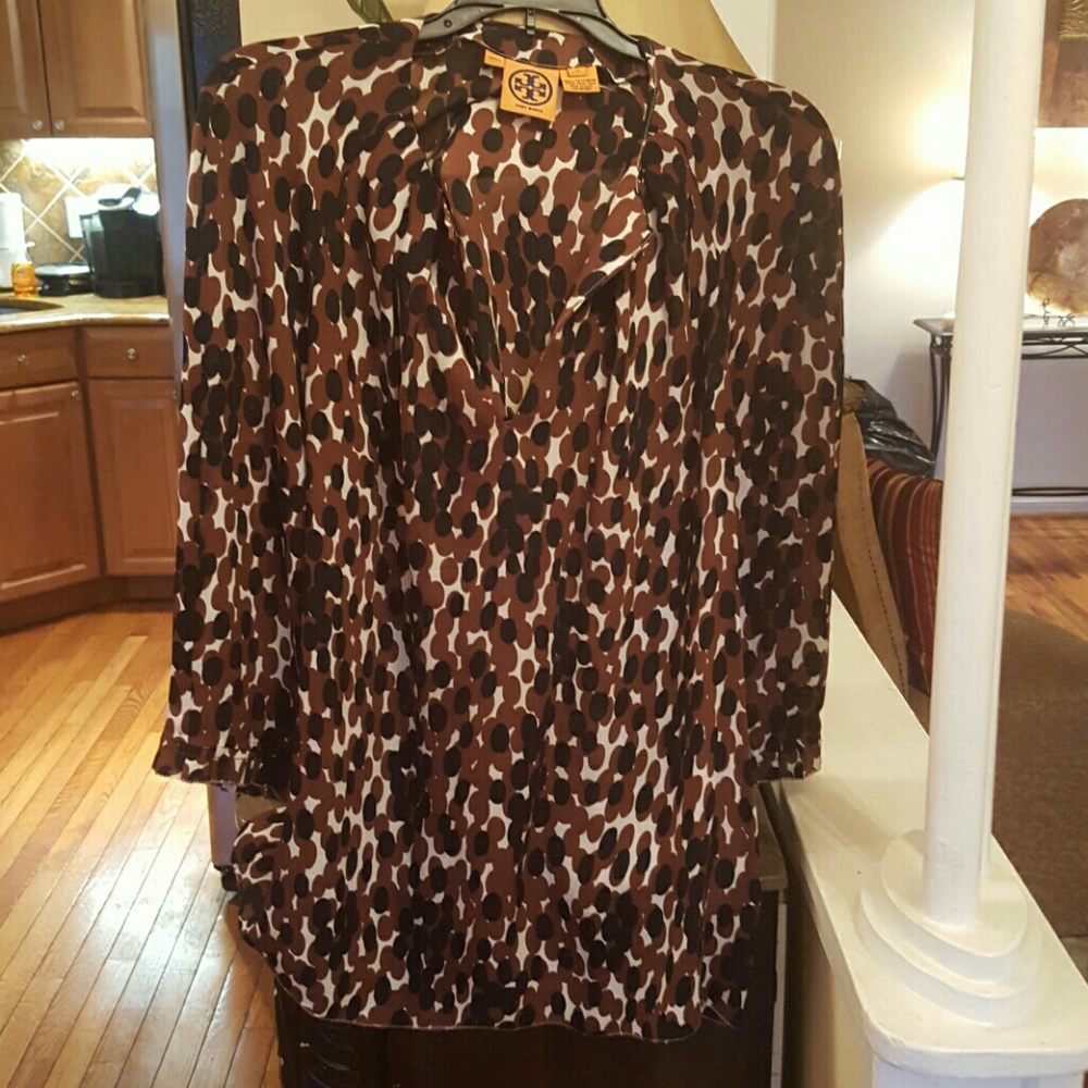 Tory Burch animal print blouse