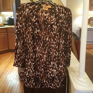 Tory Burch animal print blouse