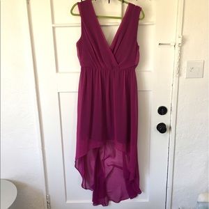 MARINEBLU Fuschia Hi-Low Dress Size Large