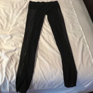 Cute black and faux leather leggings