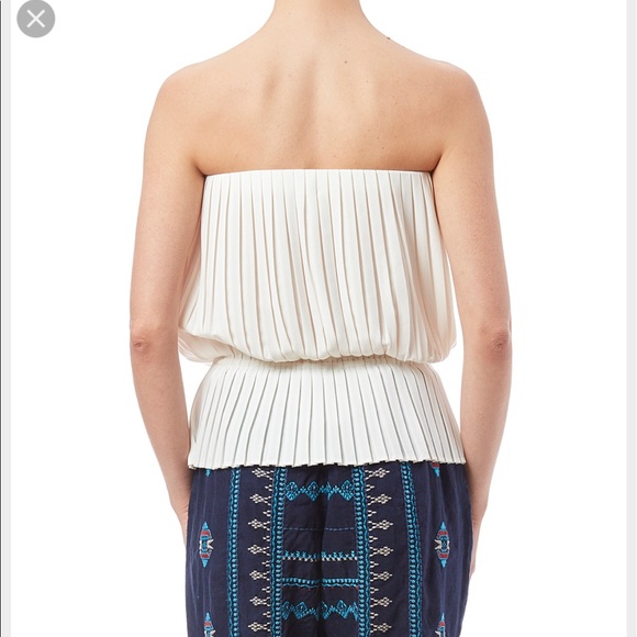 Nicole Miller Strapless Pleated Top - Picture 2 of 3