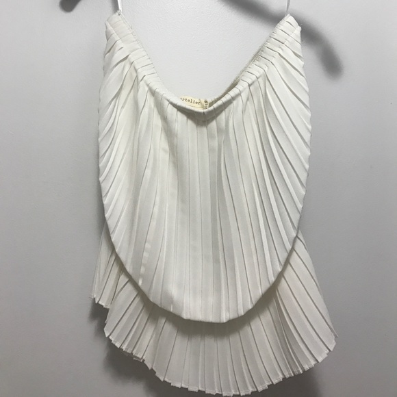 Nicole Miller Strapless Pleated Top - Picture 3 of 3