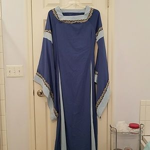 Blue Renaissance style dress