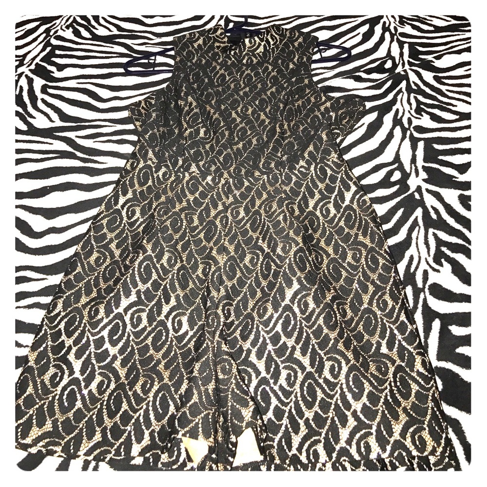 Black and gold sequined romper.