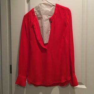 Red J.Crew Blouse