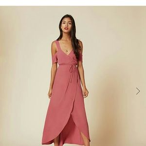 Reformation jules dress in strawberry