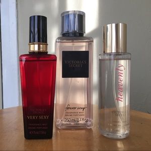 Set of three Victoria Secret fragrances