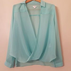 ☄️🍾🔥Host Pick🔥🍾☄️ Sheer Pullover Flowy Blouse