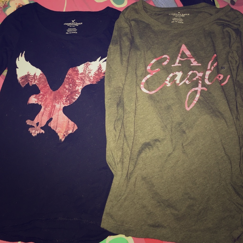 Set 2 American eagle tops