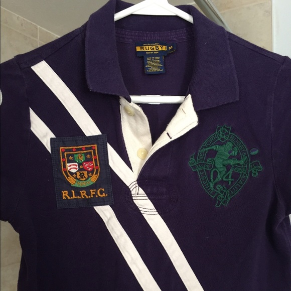 Purple Rugby Ralph Lauren Collared Polo - Picture 2 of 5