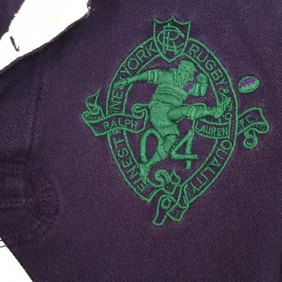 Purple Rugby Ralph Lauren Collared Polo - Picture 3 of 5