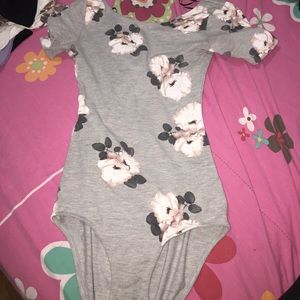 Floral leotard