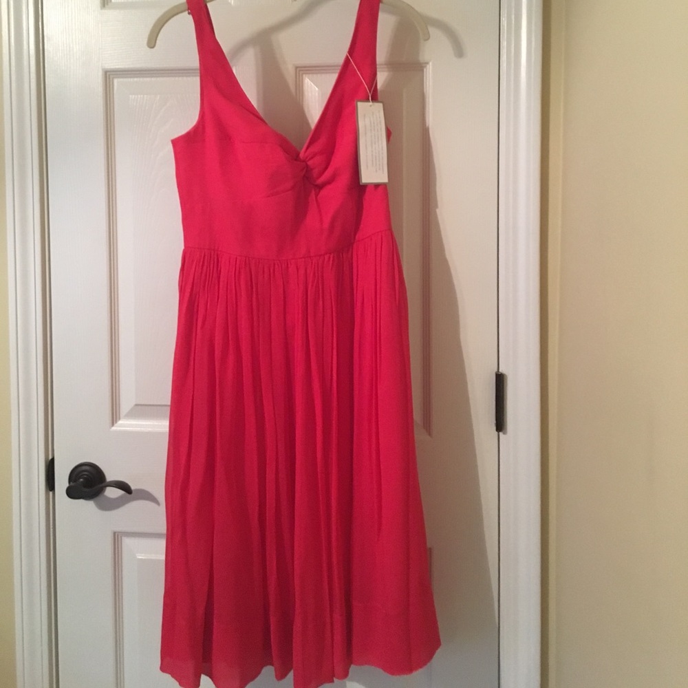 J. Crew Silk chiffon twist-tank dress. NWT. Size 8
