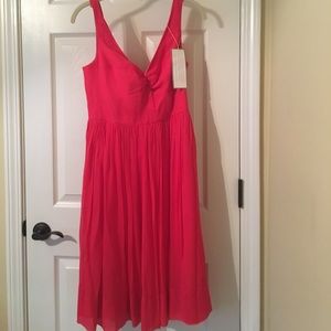 J. Crew Silk chiffon twist-tank dress. NWT. Size 8