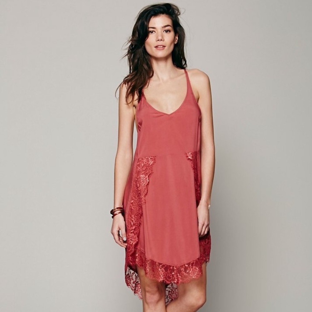 Free People Copper Eyelashes Slip Dress