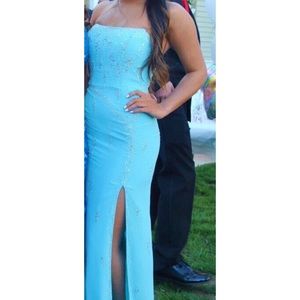 Light blue party dress