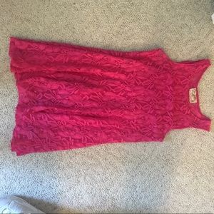 Pink lace dress summer dress!
