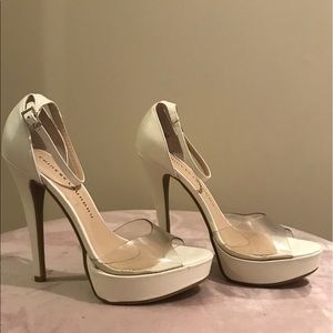 Chinese laundry white heels