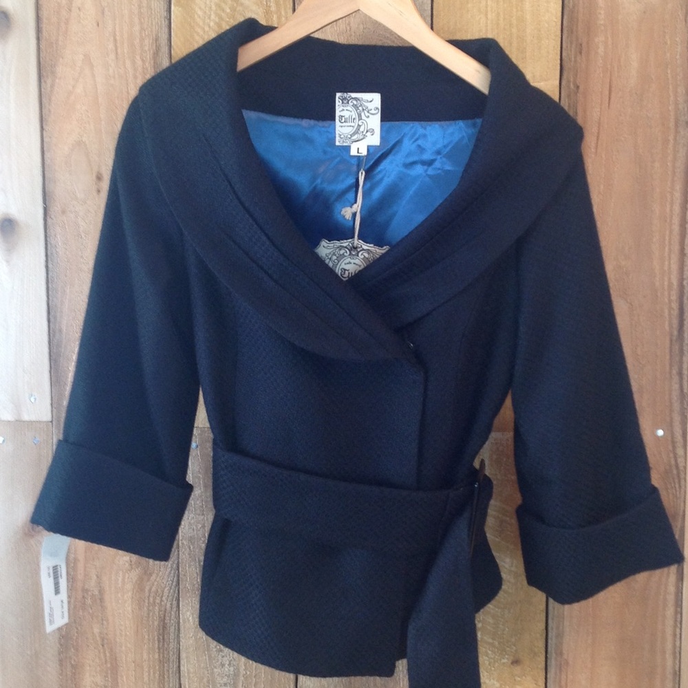 Tulle Belted Jacket