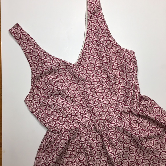 Pink Rose Dresses & Skirts - Pink Owl Raspberry Patterned V-Neck Dress - Small