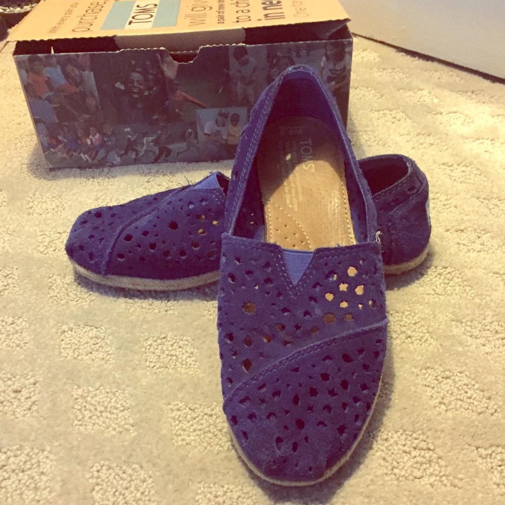 TOMS suede espadrille shoe