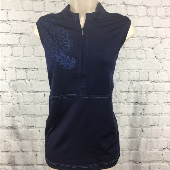 Adidas ClimaCool "XL" Navy/Blue Zipper Top - Picture 1 of 4
