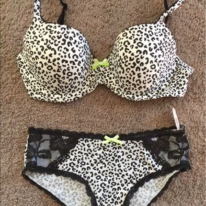 Victoria's Secret bra and panty set.
