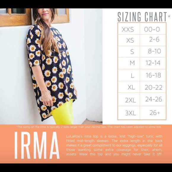 Lularoe Red Roses and Blue Irma - Picture 5 of 7