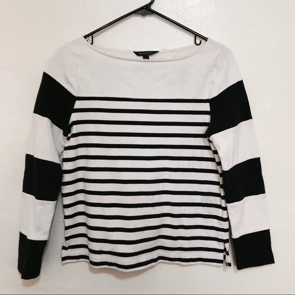 Banana Republic Striped Capri Top