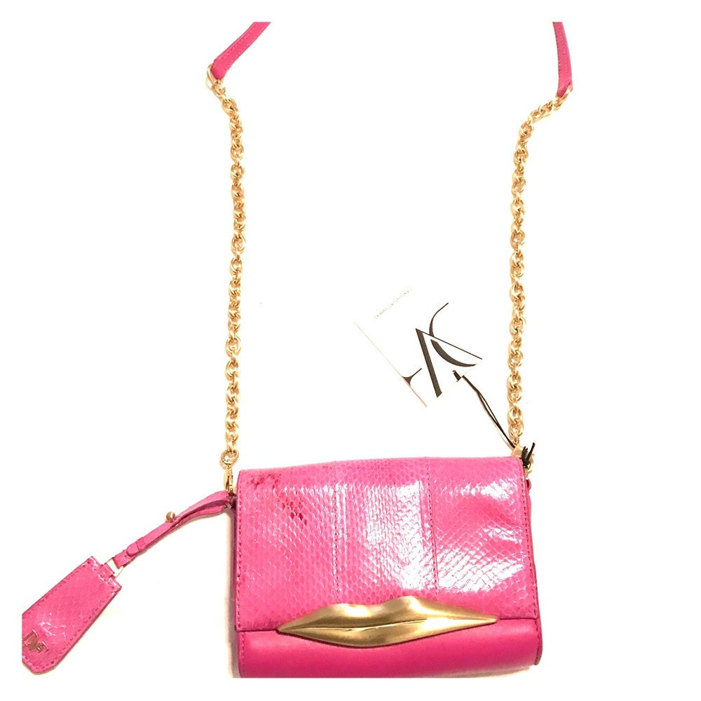 Diane Von Furstenberg Lips Mini Crossbody clutch