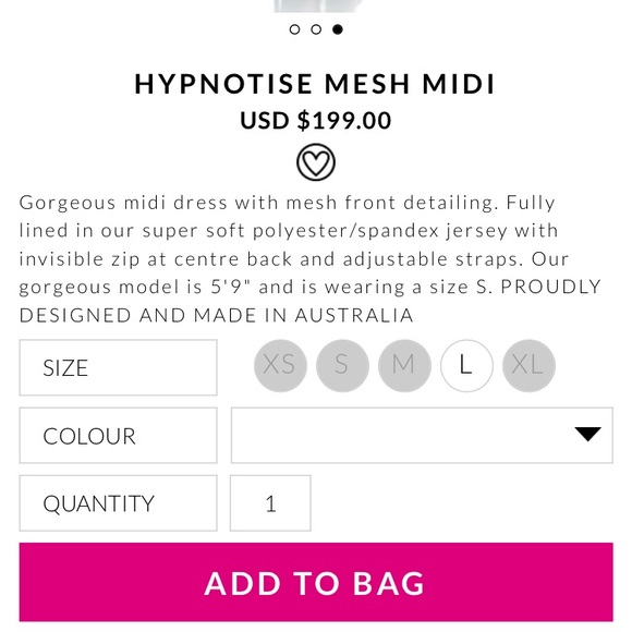 ❌SOLD❌NWT nookie black hypnotise midi dress-Xs - Picture 4 of 6