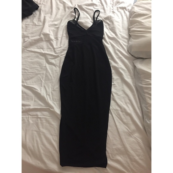 ❌SOLD❌NWT nookie black hypnotise midi dress-Xs - Picture 5 of 6