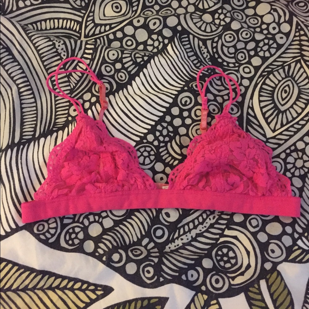 Urban Outfitters Neon Pink Bralette